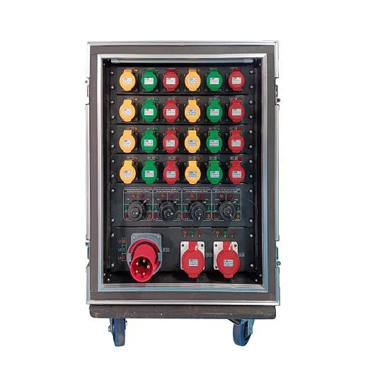 Outdoor Pure Copper 63A 5pin Input 24chs 16A 4chs 19pin Socapex 2chs 32A 5pin Output Power Box Distribution Power Distributor